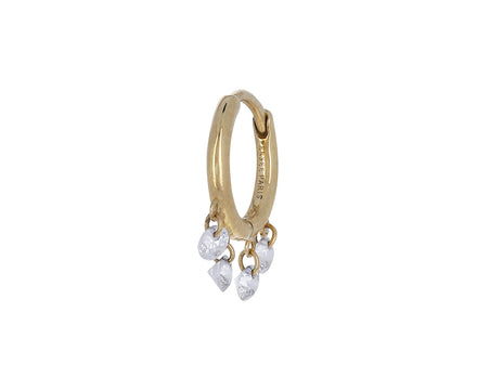 Boheme Dangling Diamond SINGLE Hoop Earring