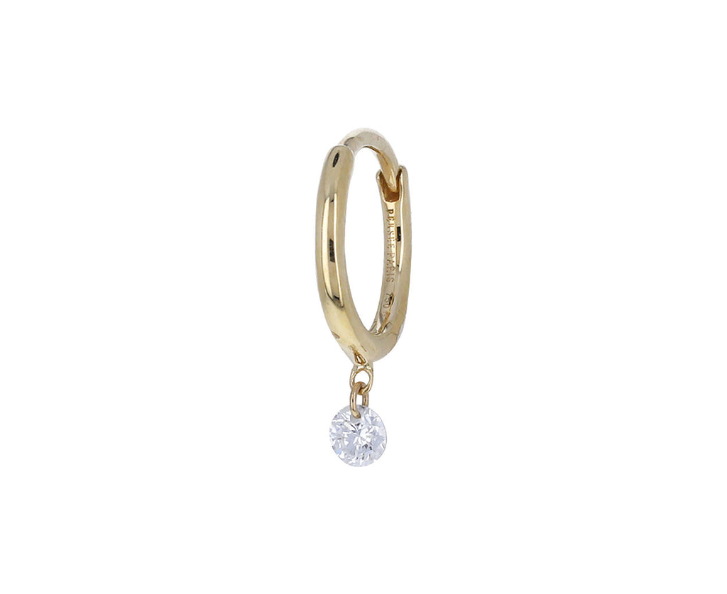 Diamond Dangle SINGLE Hoop Earring