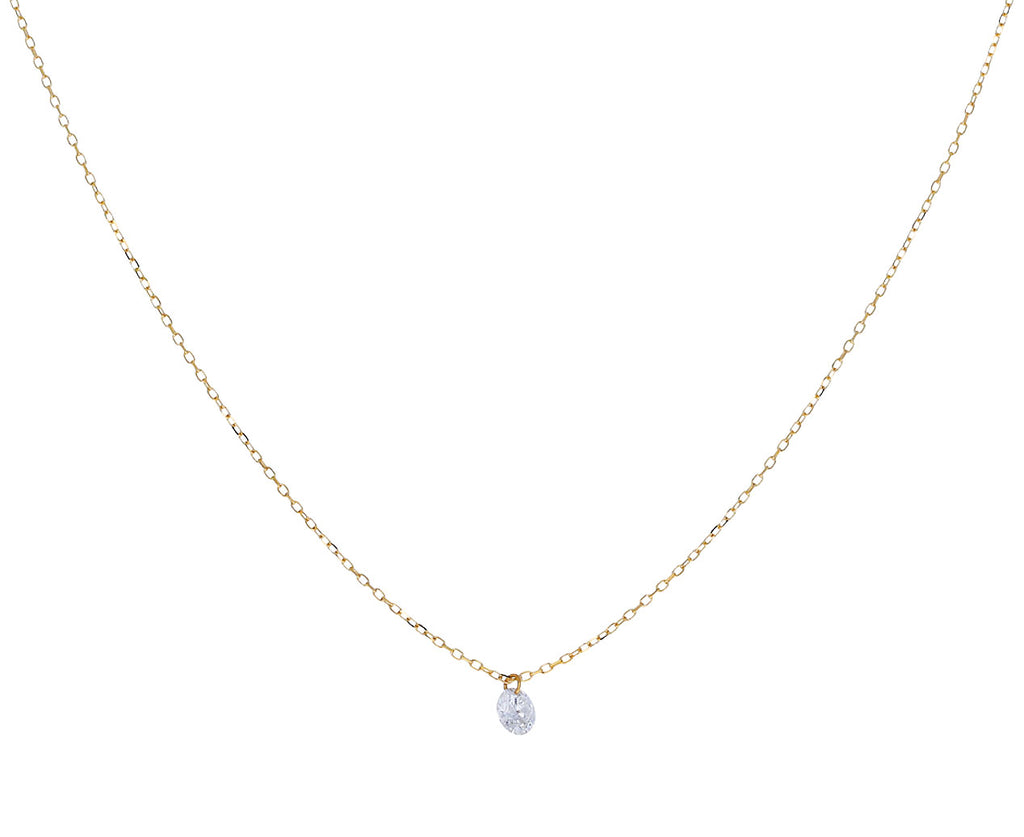 Danae Single Diamond Dangle Necklace