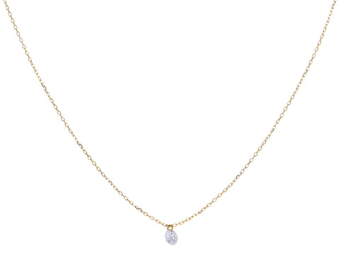 Danae Single Diamond Dangle Necklace