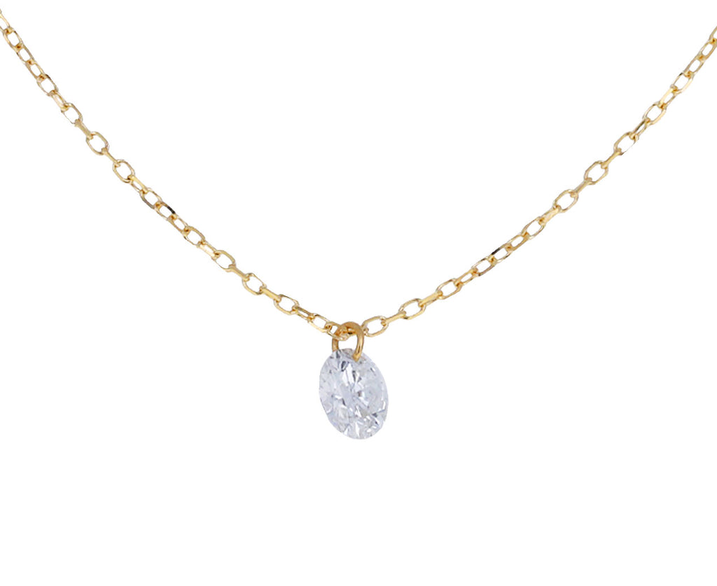 Danae Single Diamond Dangle Necklace
