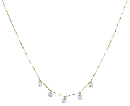 Danae Five Diamond Necklace