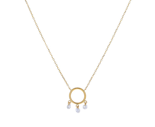 Boheme Three Daimond Necklace
