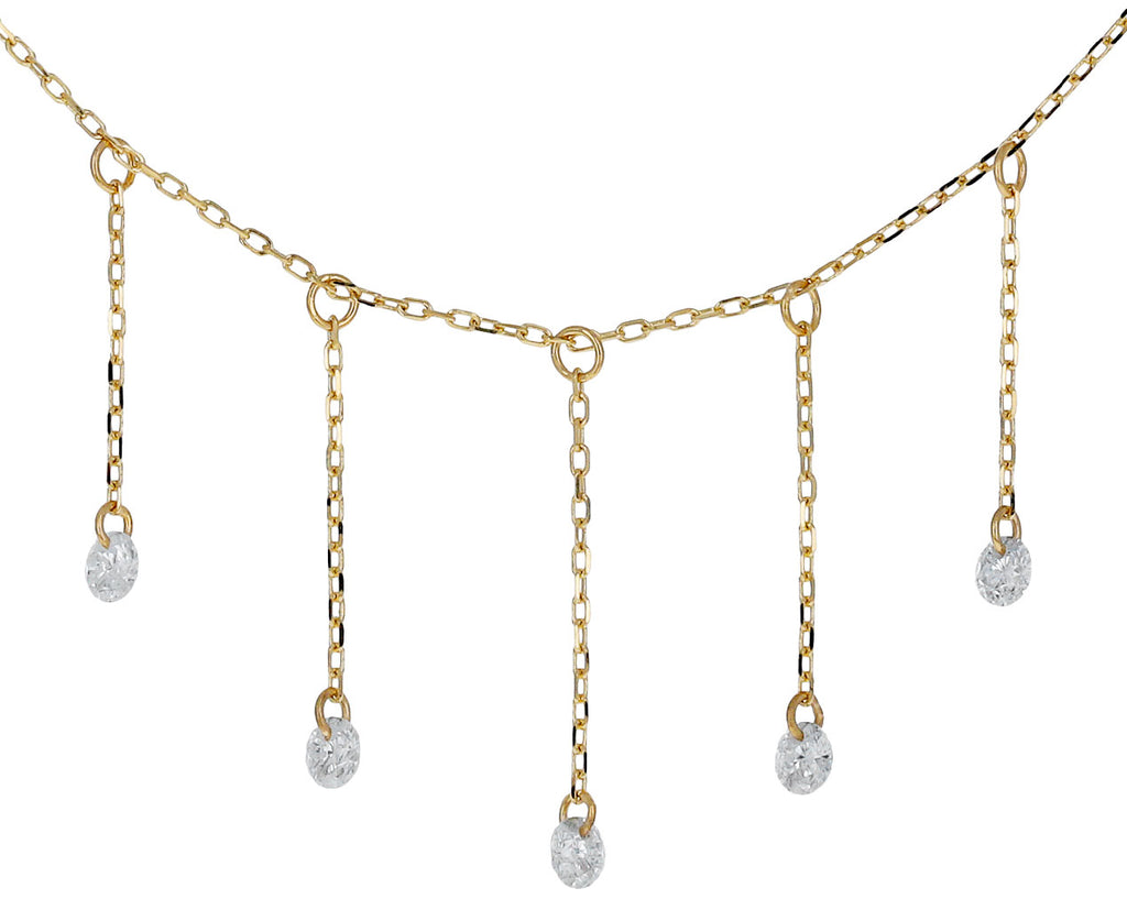 Nineteen Diamond La Foule Fringe Necklace