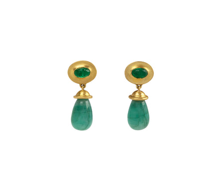Prounis Emerald Alabastra Dangle Earring