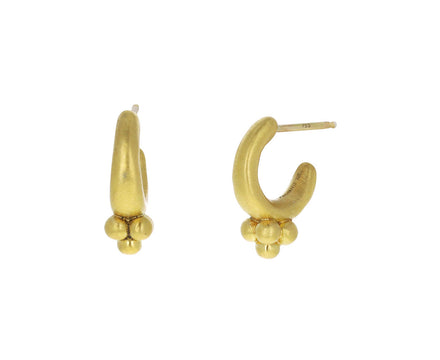 Granule Cluster Hoop Earrings