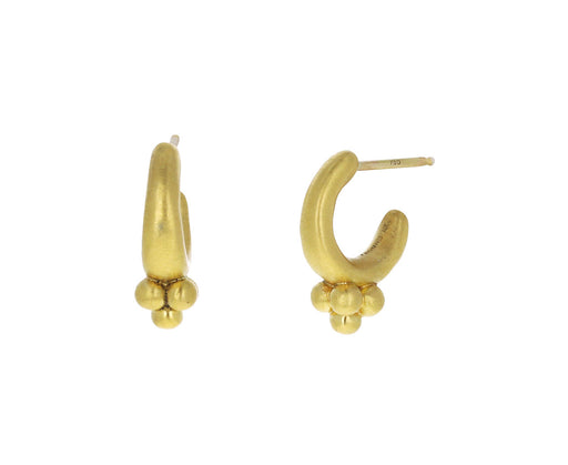 Granule Cluster Hoop Earrings
