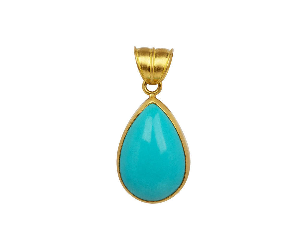 Persian Turquoise Tear Pendant ONLY