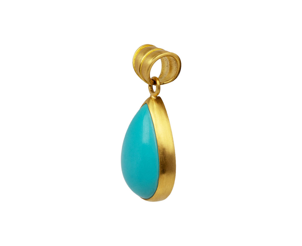 Persian Turquoise Tear Pendant ONLY