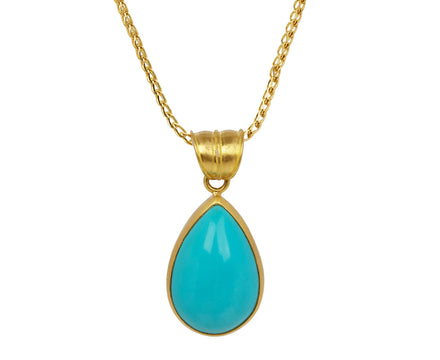 Persian Turquoise Tear Pendant ONLY