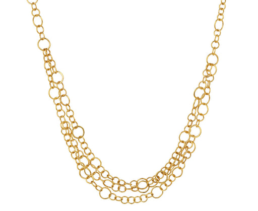 Rosanne Pugliese Gold Triple Layer Chain Necklace