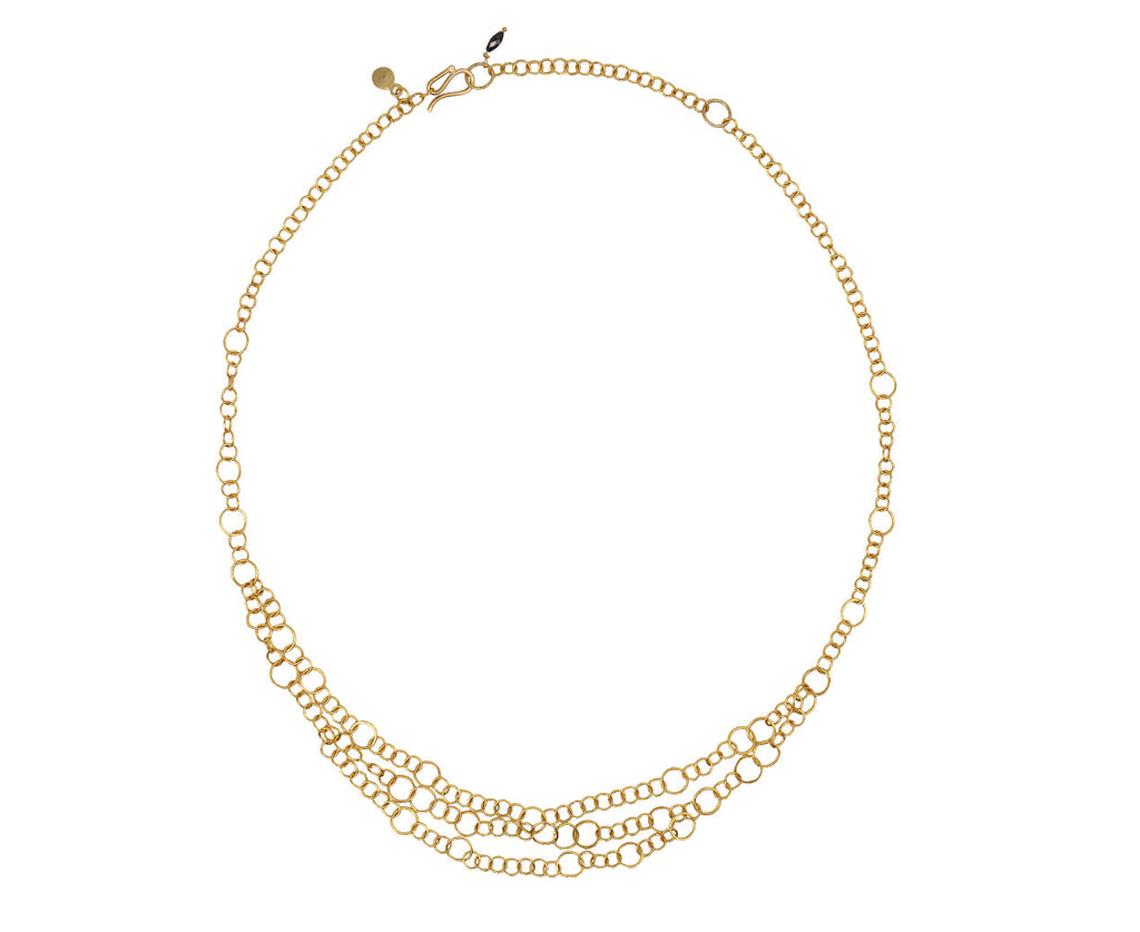 Rosanne Pugliese Gold Triple Layer Chain Necklace Full Necklace