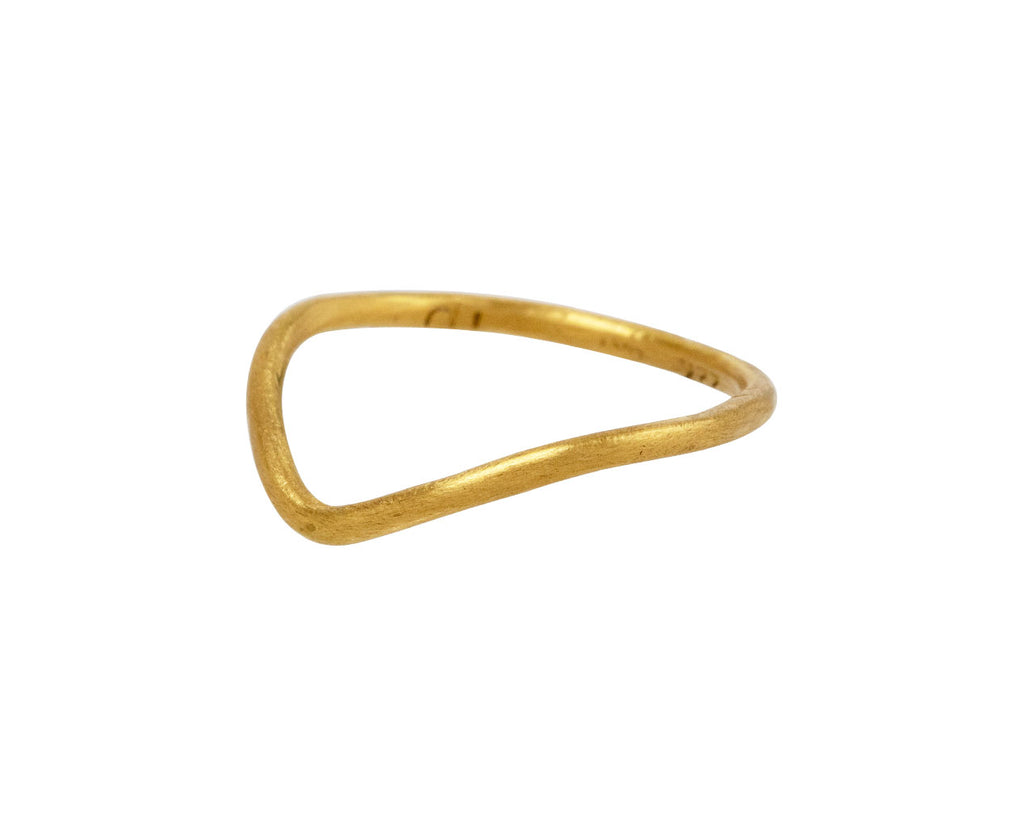 Rosanne Pugliese Curved Gold Band Side