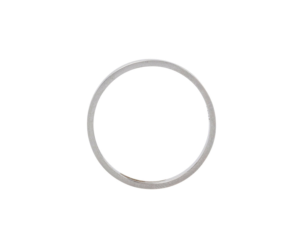 Rosanne Pugliese Thin Platinum Men's Wedding Band Top