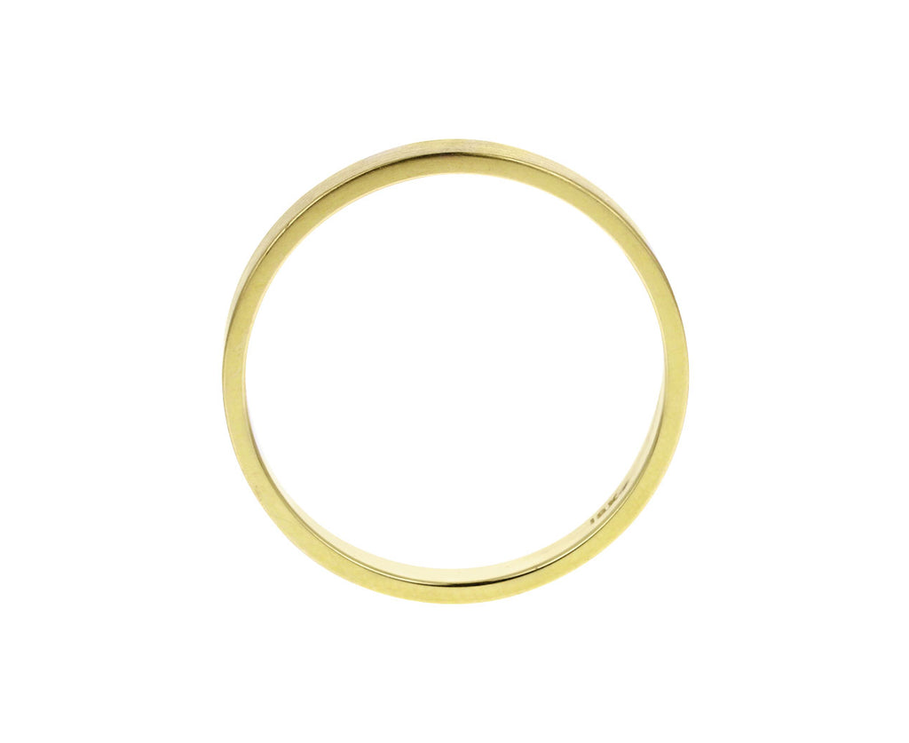 3mm Matte Square Edge Gold Band