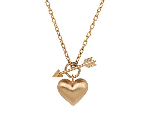Rachel Quinn Gold Cupids Heart Necklace