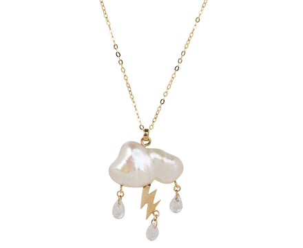 Rachel Quinn Petite Storm Cloud Pendant Necklace