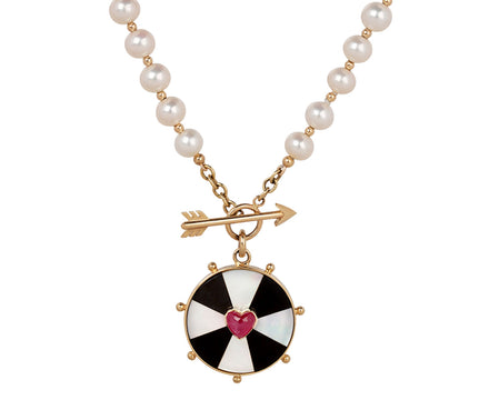 Rachel Quinn Bullseye Heart Necklace