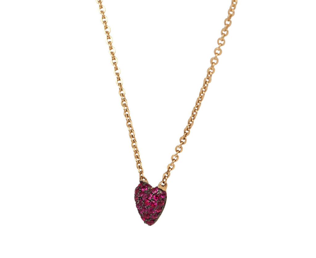 Rachel Quinn Ruby Sweet P Necklace Side View