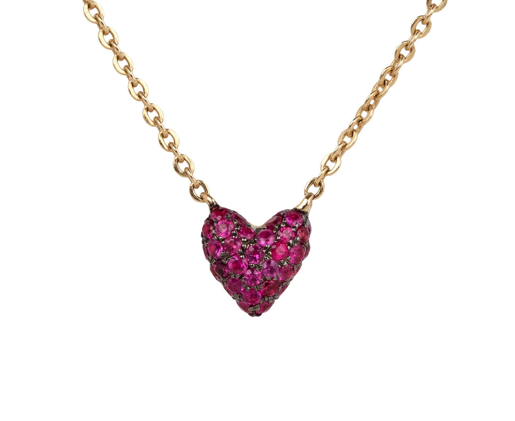 Rachel Quinn Ruby Sweet P Necklace Close Up