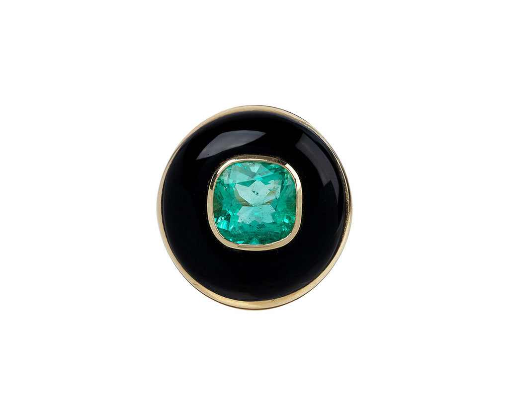Emerald and onyx ring shop