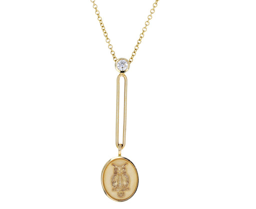 Fantasy Owl Signet Necklace