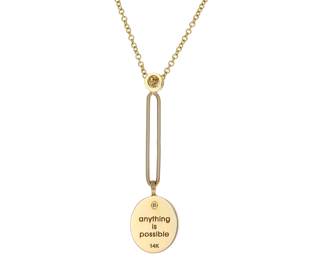 Fantasy Flying Pig Signet Necklace
