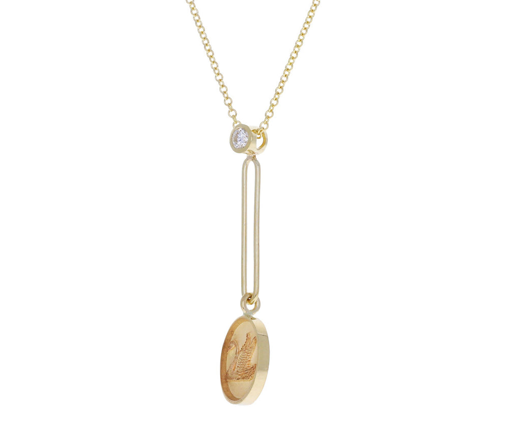 Fantasy Signet Swan Necklace