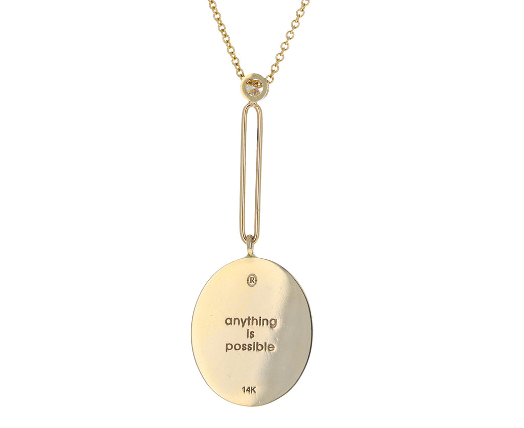 Grandfather Fantasy Flying Pig Signet Necklace