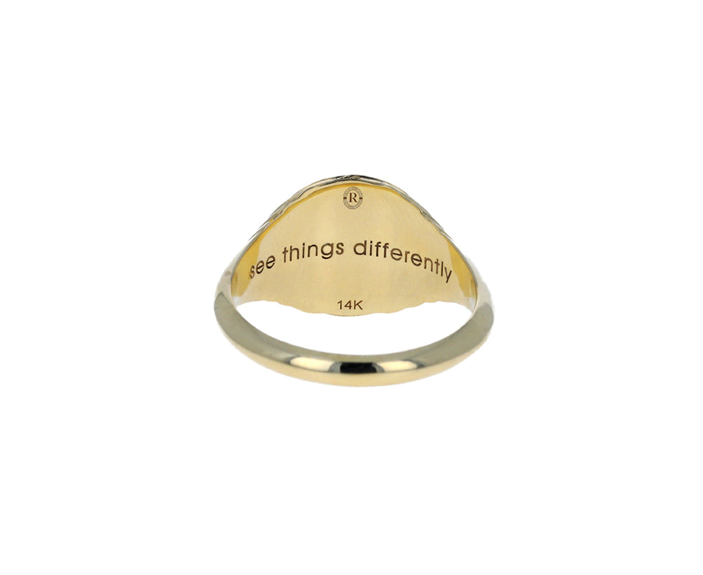 Flying pig on sale signet ring