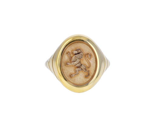 Grandfather Fantasy Lion Signet Ring