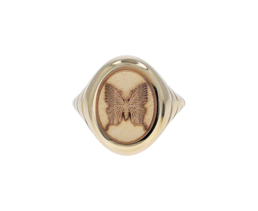 Grandfather Fantasy Butterfly Signet Ring