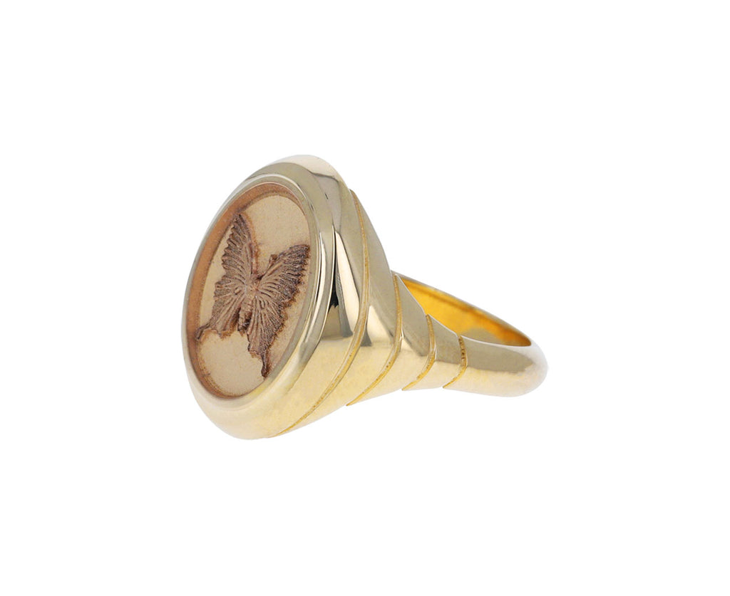Grandfather Fantasy Butterfly Signet Ring