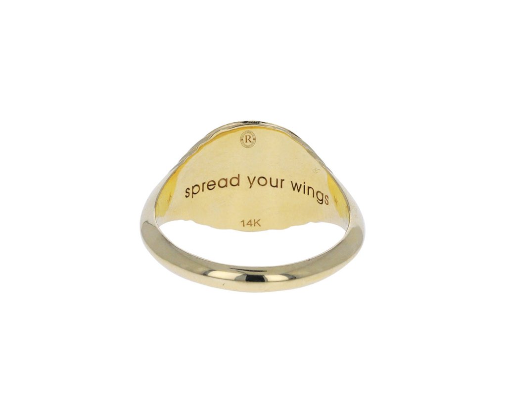 Grandfather Fantasy Butterfly Signet Ring