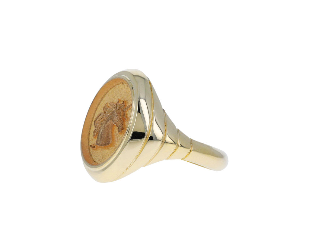Grandfather Fantasy Unicorn Signet Ring