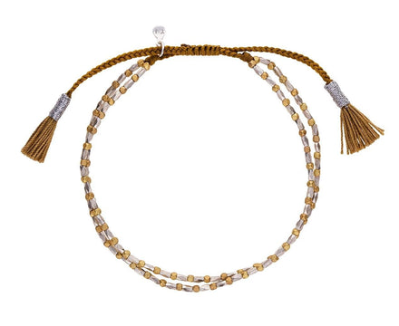 Silver and Brass Beaded Bracelet - TWISTonline 