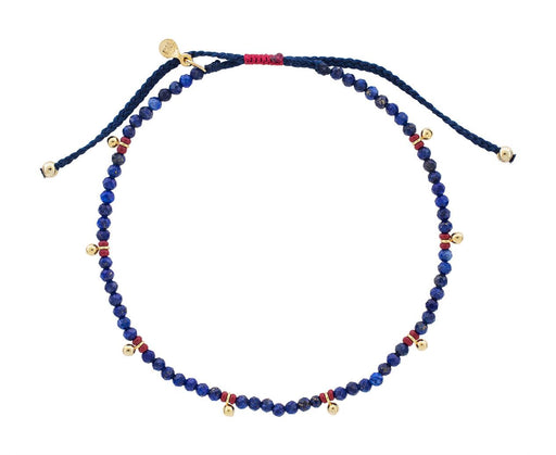 Lapis and Gold Charm Bracelet - TWISTonline 
