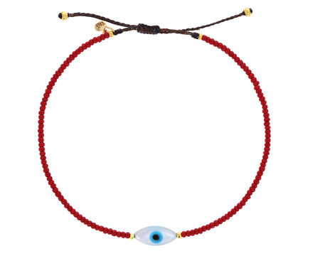 Shell Evil Eye Charm Bracelet