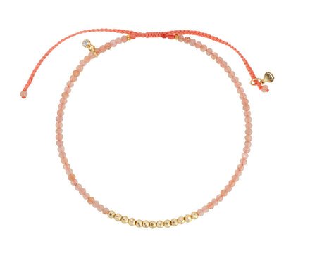Tai Sunstone and Gold Bead Bracelet