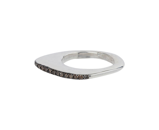 Rosa Maria Cognac Diamond Milo Ring Side View