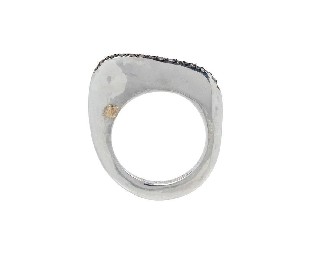 Rosa Maria Cognac Diamond Milo Ring Top View