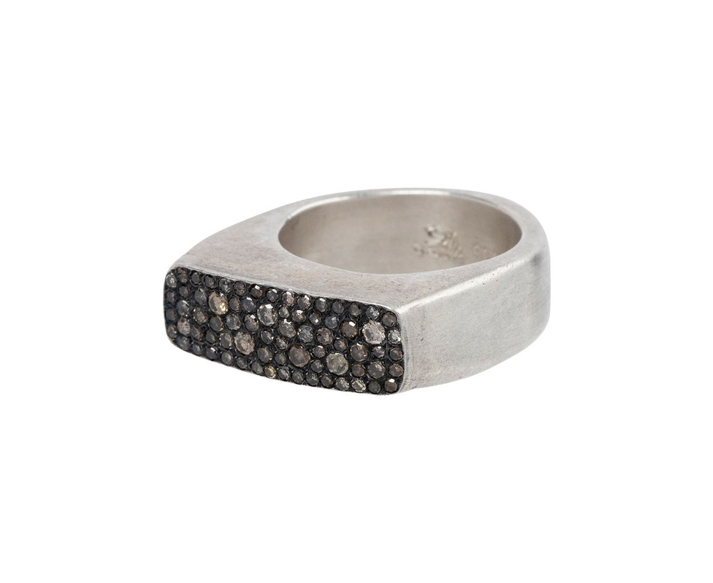 Rosa Maria Cognac Diamond Tumi Ring Side View