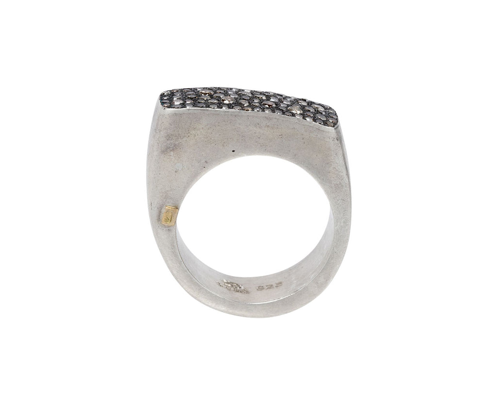Rosa Maria Cognac Diamond Tumi Ring Top View