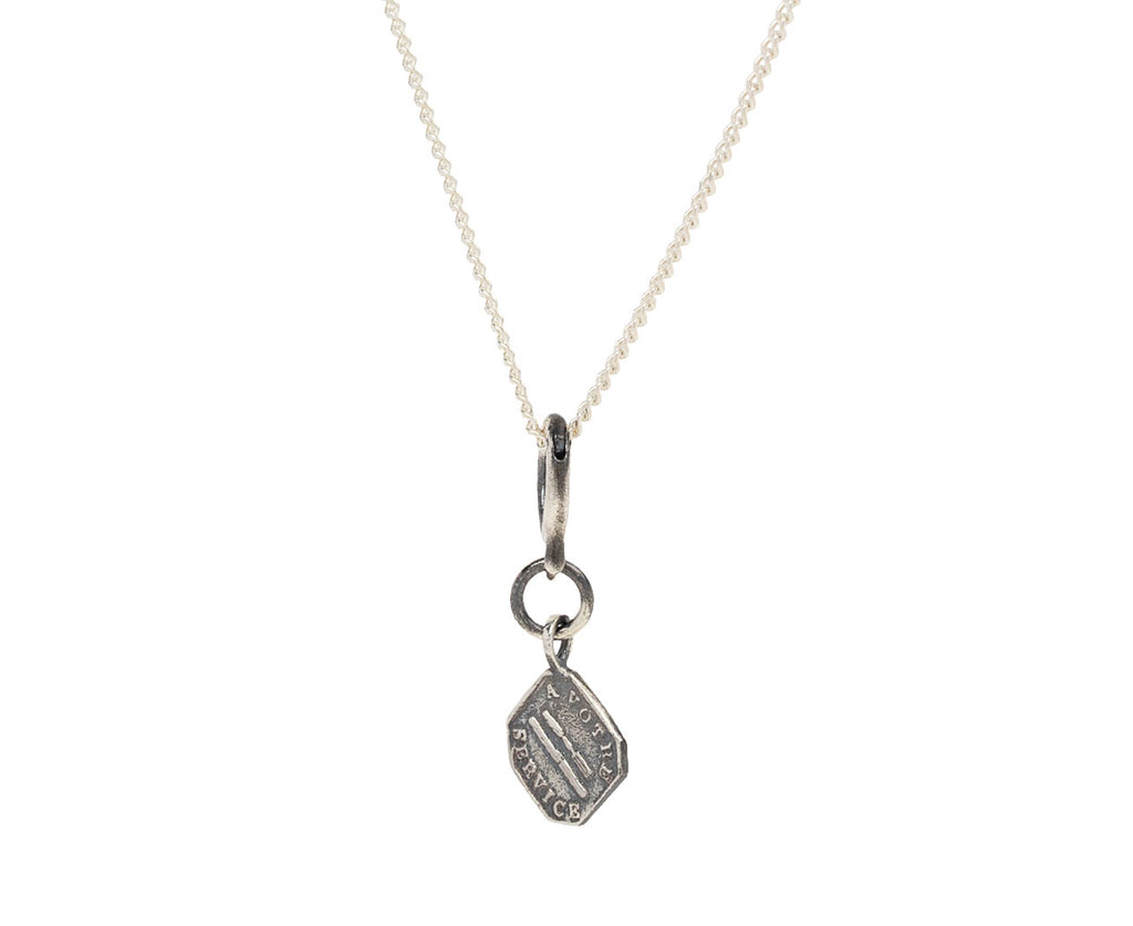 Rusty Thought A Votre Service Pendant Necklace