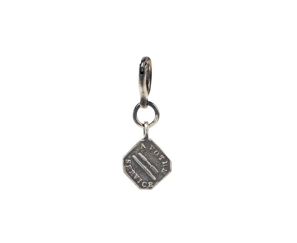 Rusty Thought A Votre Service Pendant Necklace Charm Only