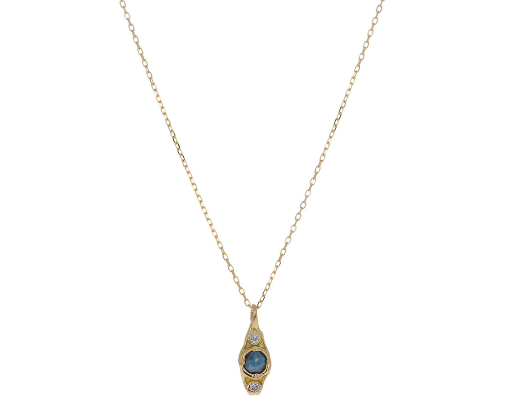 Blue Diamond Pendant Necklace