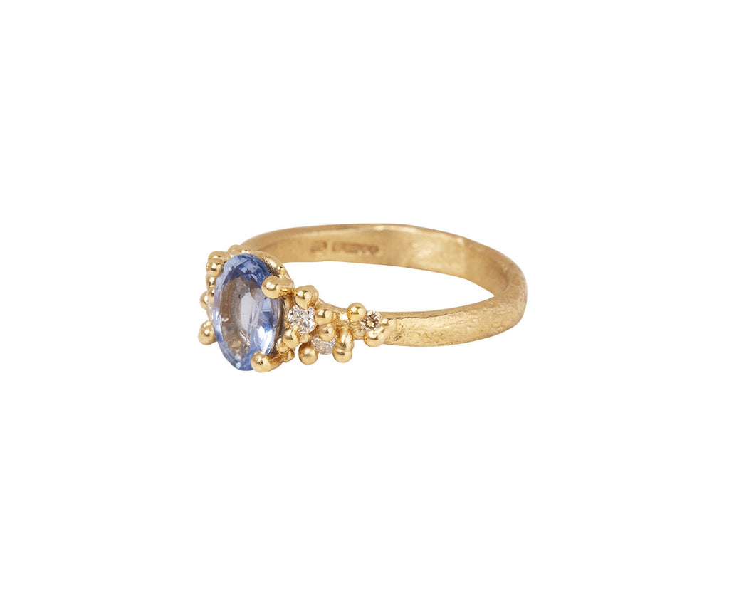 Ruth Tomlinson Sapphire and Diamond Granules Ring Side