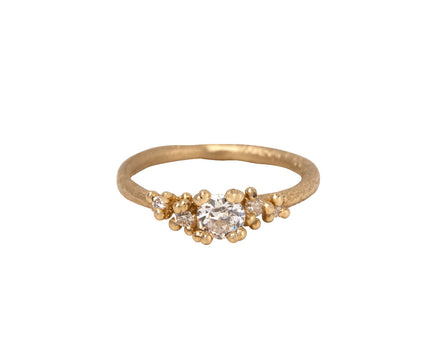 Ruth Tomlinson Antique White Diamond Encrusted Solitaire