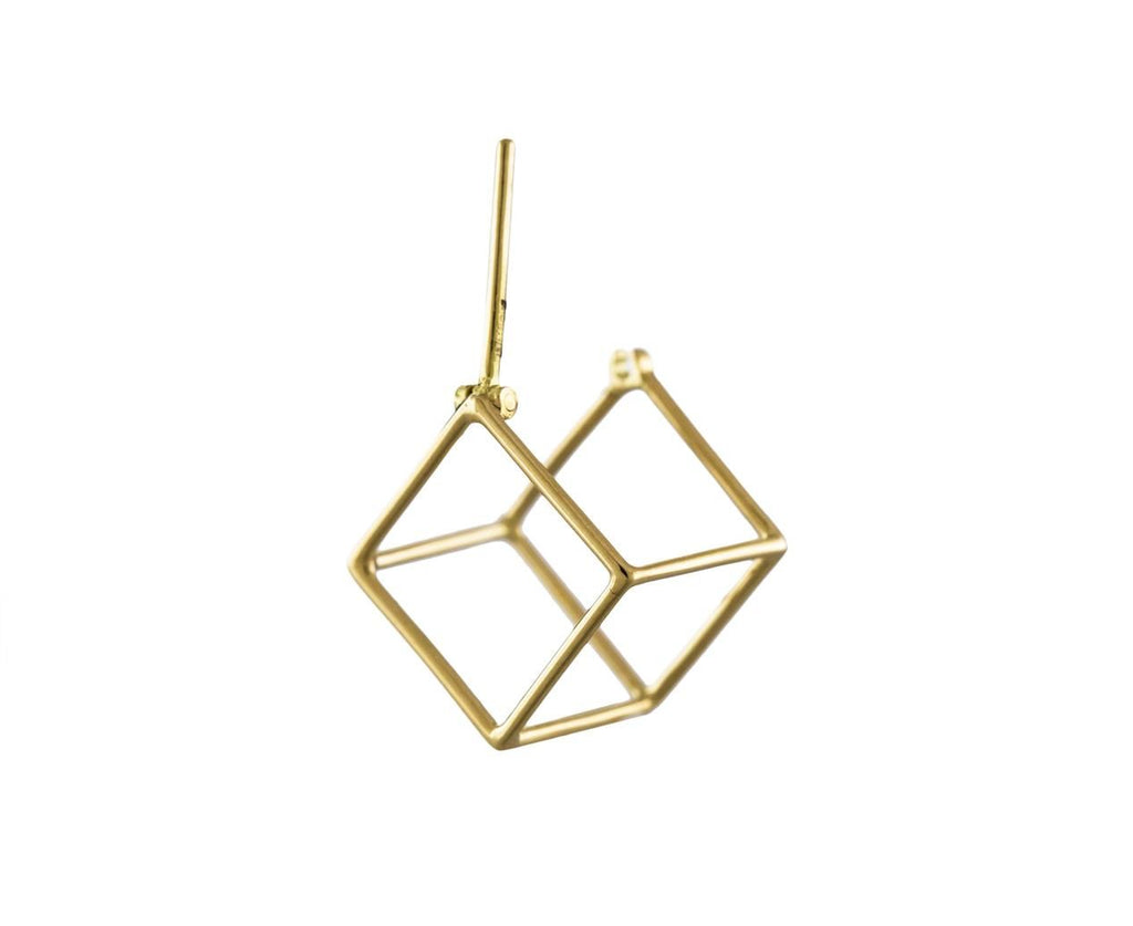 Small Open Cube SINGLE EARRING - TWISTonline 