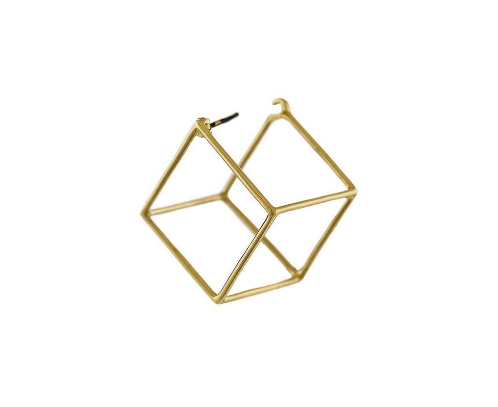 Medium Open Cube SINGLE EARRING - TWISTonline 